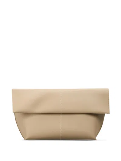 Freja Nyc Seamed Clutch Bag In Neutral