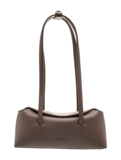 Pre-owned Freja Nyc Vegan Leather Shoulder Bag In Brown
