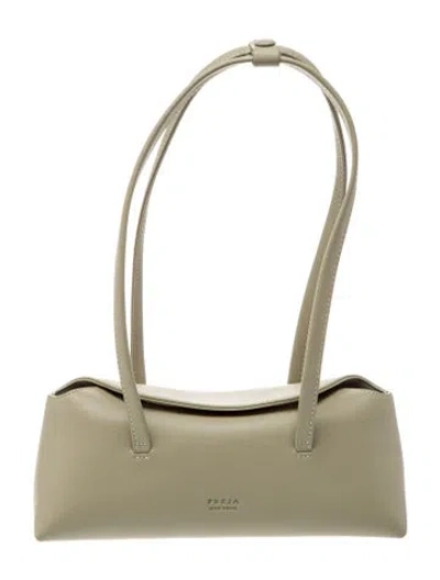 Pre-owned Freja Nyc Vegan Leather Shoulder Bag In Green