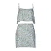Freja The Sienna Matching Floral Set In Organic Cotton In Gray