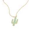Frem Women's Dipped Cactus Pendant Necklace In Gold In Gold