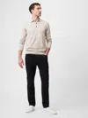 French Connection Long Sleeve Polo Sweater In Cream