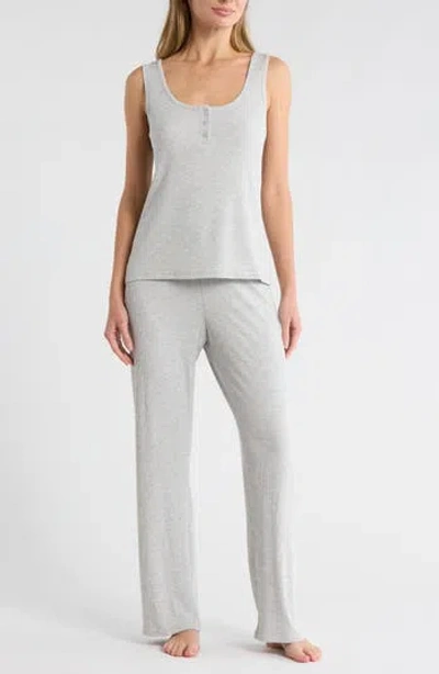 French Connection 3-piece Jersey Pajamas In Gray