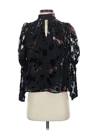 Pre-owned French Connection 3/4 Sleeve Blouse In Black
