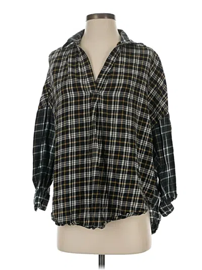 Pre-owned French Connection 3/4 Sleeve Blouse In Black