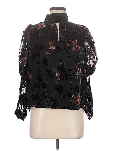 Pre-owned French Connection 3/4 Sleeve Blouse In Black