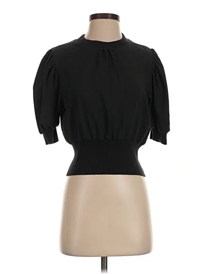 Pre-owned French Connection 3/4 Sleeve Blouse In Black