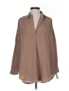 French Connection 3/4 Sleeve Blouse In Brown