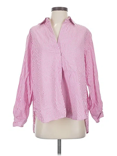 Pre-owned French Connection 3/4 Sleeve Blouse In Pink