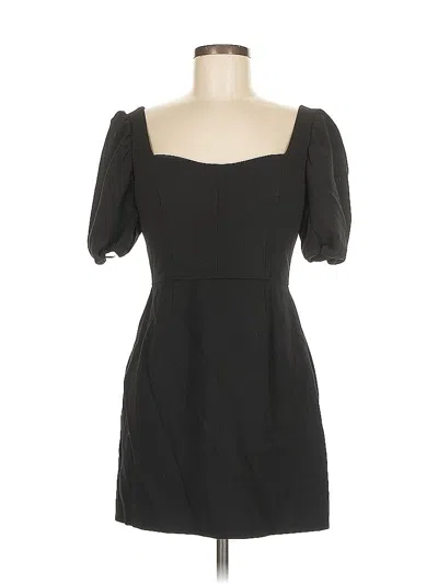 Pre-owned French Connection 3/4 Sleeve Top Black Sweetheart Neckline Tops