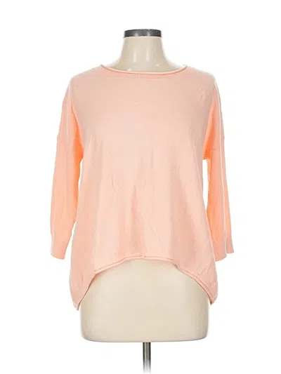 Pre-owned French Connection 3/4 Sleeve Top Orange Boatneck Tops