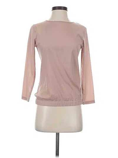 Pre-owned French Connection 3/4 Sleeve Top Pink Turtleneck Tops