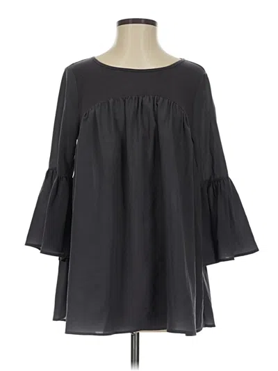 Pre-owned French Connection 3/4 Sleeve T-shirt In Black