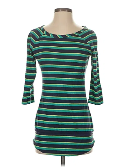 Pre-owned French Connection 3/4 Sleeve T-shirt In Teal