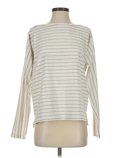 Pre-owned French Connection 3/4 Sleeve T-shirt In White