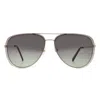 French Connection 52198fcugrn Green Pilot Ladies Sunglasses 10266456.com Gldgrn In Metallic