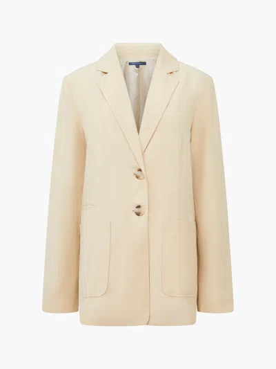 French Connection Alania Blazer Biscotti In Neutral