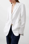 French Connection Alania Blazer In Summer White