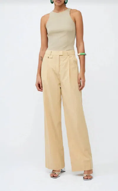French Connection Alania City Trouser In Biscotti In Neutral