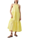 French Connection Aleska Textured Dress In Yellow