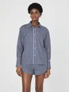 French Connection Alexis Diagonal Yoke Button Front Top