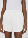 French Connection Alexis Cotton Drawstring Shorts In White