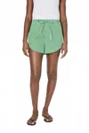 French Connection Alexis Rounded Drawstring Shorts In Multi