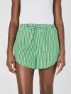 French Connection Alexis Rounded Drawstring Shorts In Green