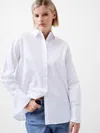 French Connection Alexis Cotton Poplin Button-up Shirt In White