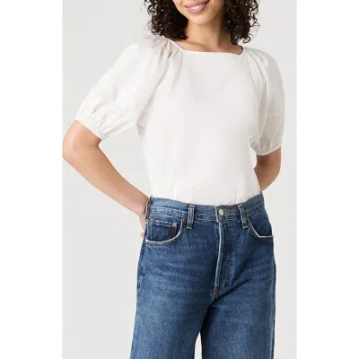 FRENCH CONNECTION FRENCH CONNECTION ALEXIS PUFF SLEEVE COTTON TOP