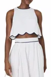 French Connection Alexis Cropped Top In Multi