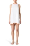 French Connection Alexis Poplin Scallop Hem Dress