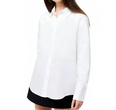 French Connection Alexis Shirt In Linen White
