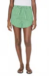 French Connection Alexis Rounded Drawstring Shorts In Green