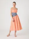 French Connection Alexis Stripe Strapless Midi Dress  Dresses In Multi