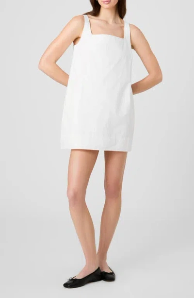 French Connection Alissa Cotton Shift Minidress In White