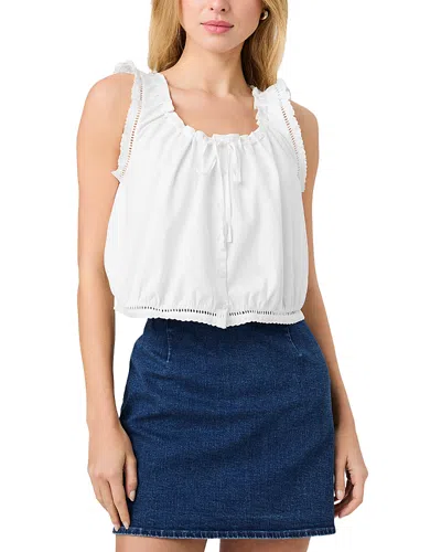 French Connection Alissa Cotton Sleeveless Top In White