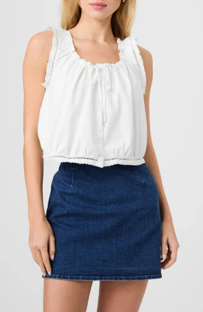 French Connection Alissa Sleeveless Cotton Top In White