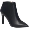 French Connection Ally Womens Faux Leather Booties In Black