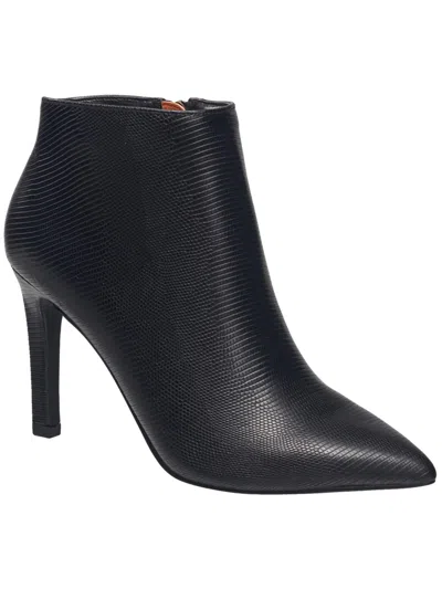 FRENCH CONNECTION ALLY WOMENS VEGAN LEATHER PUMP ANKLE BOOTS