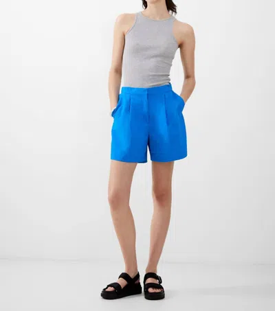 French Connection Alora Shorts In Blue Sea Star