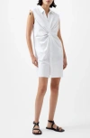 French Connection Aofie Sleeveless Dress In Summer White