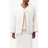 French Connection Aris Quilted Jacket In Classic Cream In Classic Cream