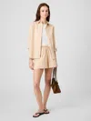 French Connection Aspen Linen Sandlot Stripe Shorts In Multi