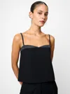 French Connection Azra Carey Peekaboo Strappy Top  Tops In Black