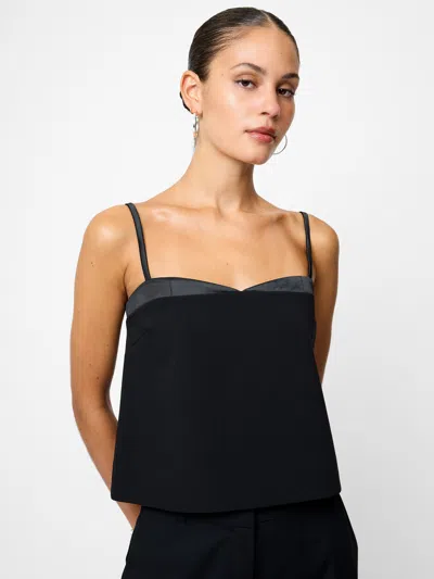 French Connection Azra Carey Peekaboo Strappy Top  Tops In Black