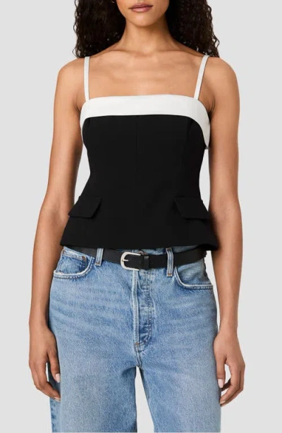 French Connection Azra Foldover Camisole In Black