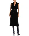 French Connection Azra Sleeveless Trench Coat Dress In Black