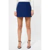 French Connection Azra Stretch Twill Miniskirt In Blue