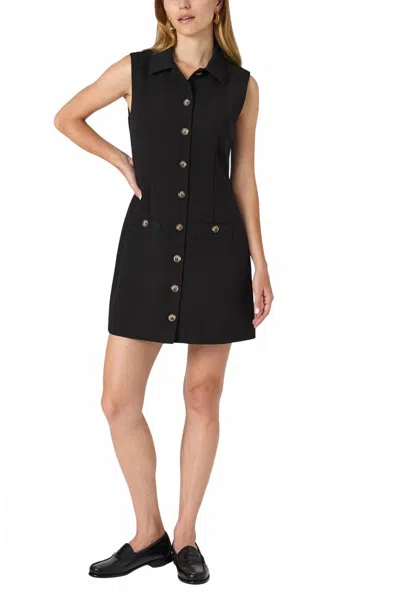 French Connection Azra Twill Button Down In Black